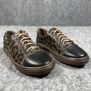 Spring Step L'Artiste Sneakers Womens 9.5-10 Brown Leopard Leather Shoes